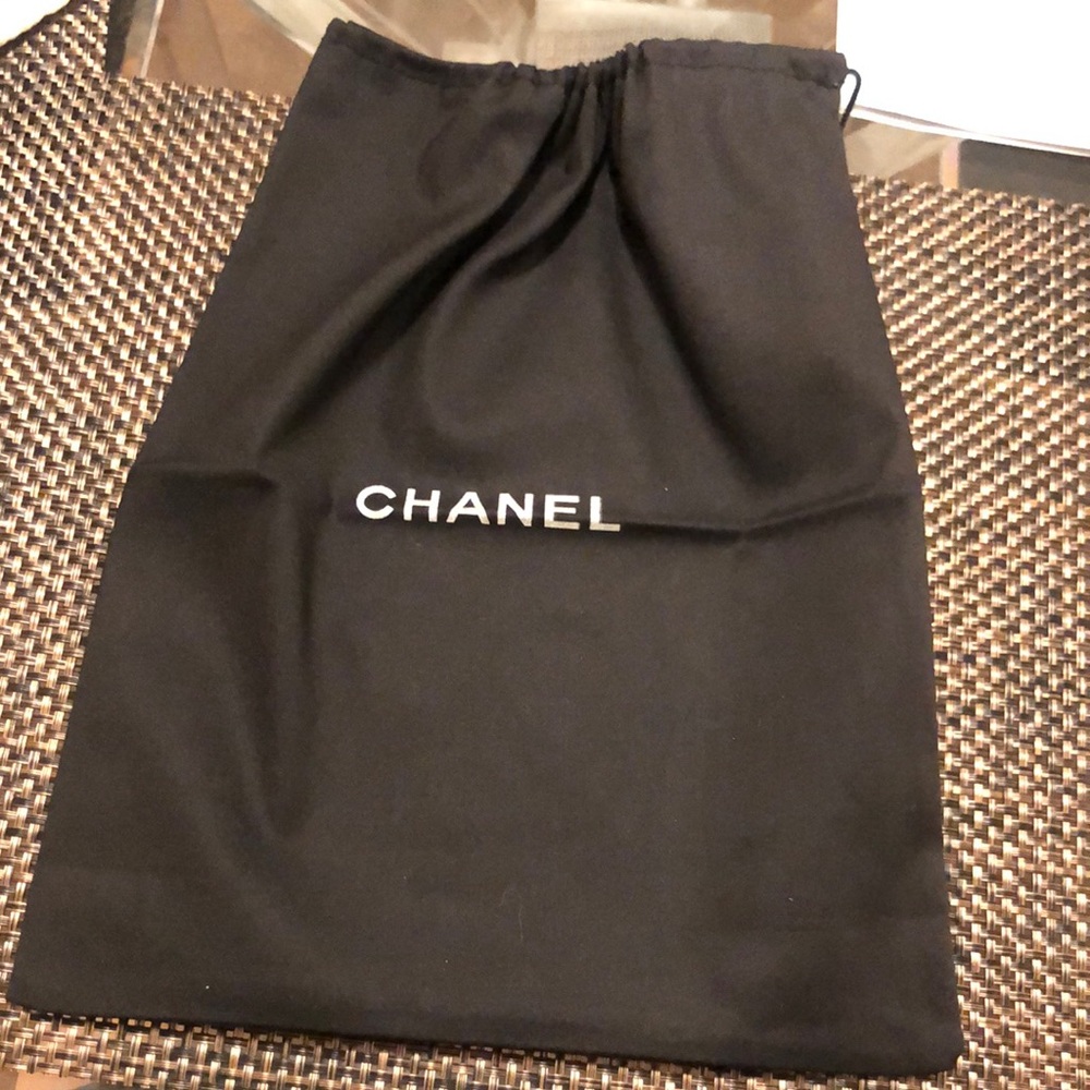 Chanel Black Drawstring Dust Bag 10.25x13.25 inches